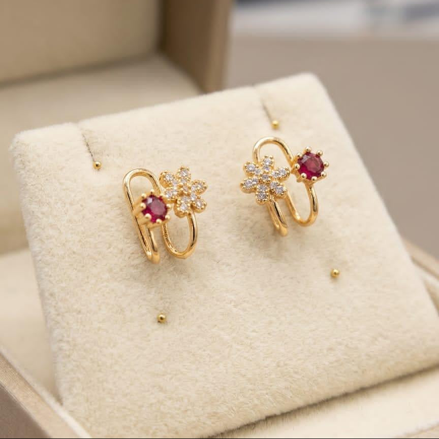 Cubic Zirconia Flower