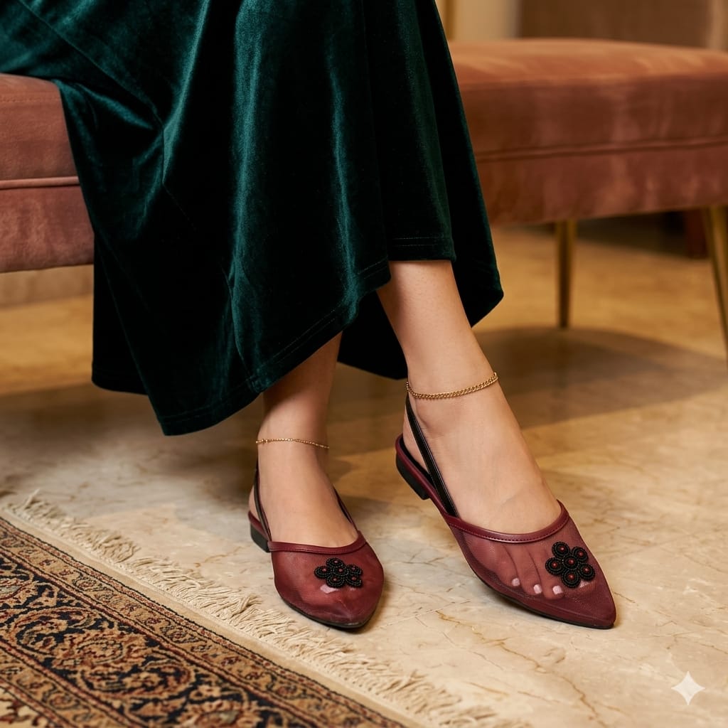 Scarlet Slingbacks