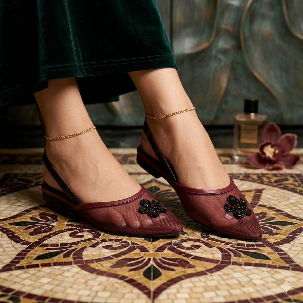 Scarlet Slingbacks